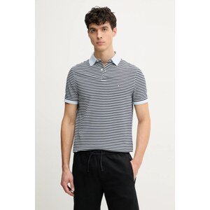 Polo majica Tommy Hilfiger za muškarce, boja: plava, s uzorkom, MW0MW17770
