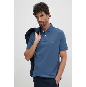 Polo majica Tommy Hilfiger boja: tamno plava, s uzorkom, MW0MW17770
