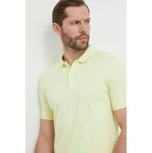 Pamučna polo majica Calvin Klein boja: žuta, bez uzorka, K10K111657