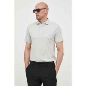 Polo majica s dodatkom lana Polo Ralph Lauren boja: siva, glatki model