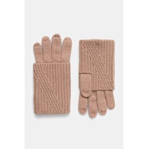 Rukavice s primjesom vune AllSaints boja: crna