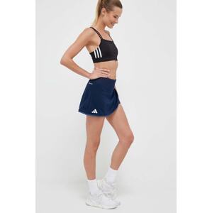 Sportska suknja adidas Performance Club boja: tamno plava, mini, ravna