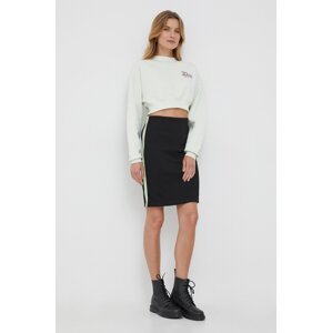 Suknja Calvin Klein Jeans boja: crna, mini, ravna