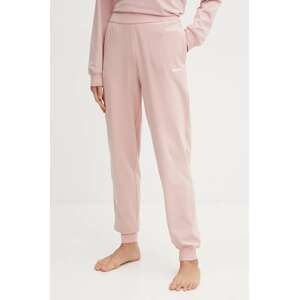Homewear hlače HUGO boja: ružičasta, bez uzorka, 50490578