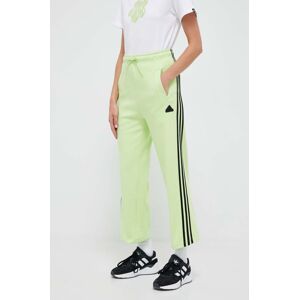Donji dio trenirke adidas boja: zelena, s aplikacijom