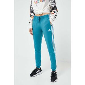 Donji dio trenirke adidas boja: tirkizna, s aplikacijom