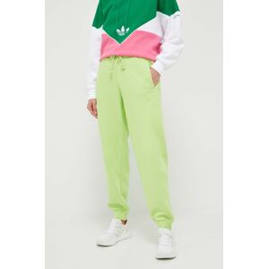Donji dio trenirke adidas boja: zelena, s aplikacijom