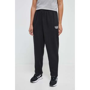 Pamučni donji dio trenirke Reebok Classic ARCHIVE ESSENTIALS boja: crna, bez uzorka, 100036324