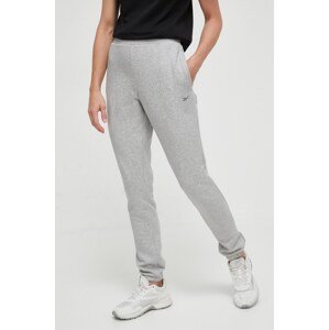 Donji dio trenirke Reebok LUX COLLECTION boja: siva, melanž