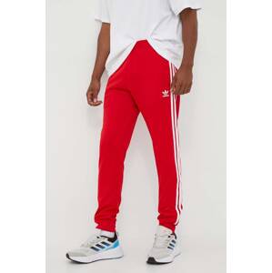 Donji dio trenirke adidas Originals Adicolor Classics SST Track Pants boja: crvena, s aplikacijom, IM4543