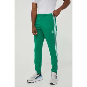 Donji dio trenirke adidas Originals Adicolor Classics SST boja: zelena, s aplikacijom, IK3515