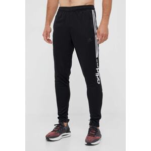 Donji dio trenirke adidas boja: crna, s tiskom