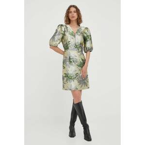 Haljina Bruuns Bazaar boja: zelena, mini, ravna