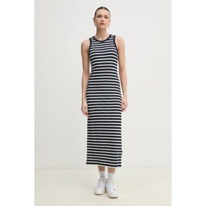 Haljina Tommy Hilfiger boja: tamno plava, maxi, uska