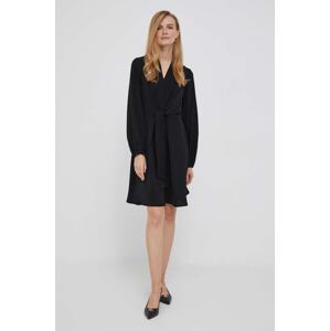 Haljina Dkny boja: crna, mini, uska