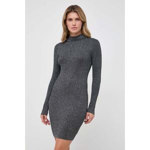 Haljina MICHAEL Michael Kors boja: srebrna, mini, uska