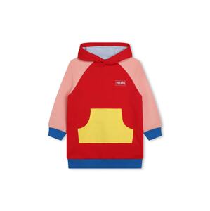 Dječja haljina Kenzo Kids boja: crvena, mini, ravna
