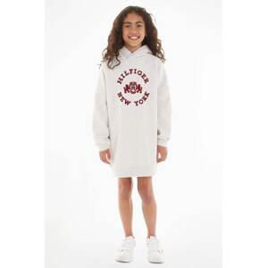 Dječja haljina Tommy Hilfiger boja: siva, mini, oversize