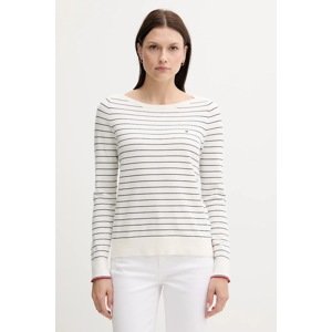 Pulover Tommy Hilfiger boja: bijela, lagane, WW0WW40099