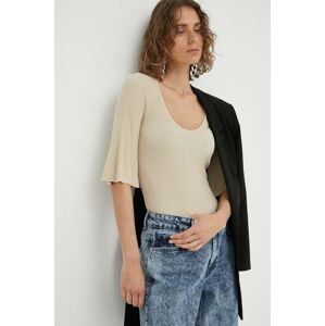 Pulover By Malene Birger boja: bež