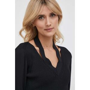 Pulover Sisley za žene, boja: crna, lagani