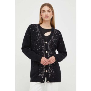 Vuneni kardigan Marciano Guess boja: crna
