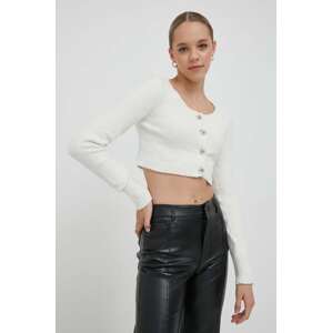 Kardigan Calvin Klein Jeans za žene, boja: bež, lagani