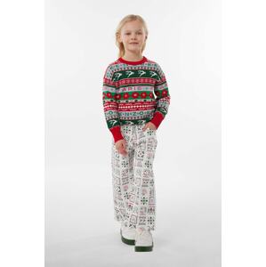 Dječji pulover s postotkom vune Kenzo Kids boja: crvena