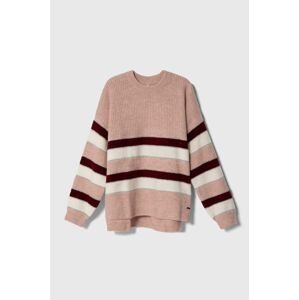 Pulover s dodatkom vune Pepe Jeans boja: bordo, topli