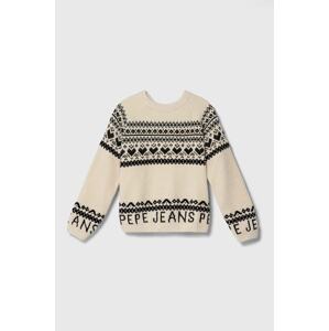 Dječji džemper Pepe Jeans boja: bež
