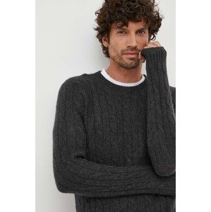 Pulover od kašmira Polo Ralph Lauren za muškarce, boja: siva
