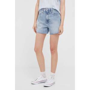 Traper kratke hlače Pepe Jeans RACHEL za žene, glatki materijal, visoki struk