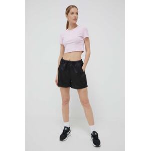 Kratke hlače adidas Originals za žene, boja: crna, visoki struk