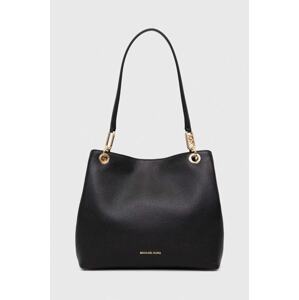 Kožna torba MICHAEL Michael Kors boja: crna