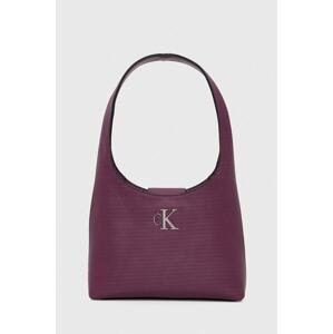Torba Calvin Klein Jeans boja: ljubičasta