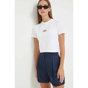 Majica kratkih rukava Dickies za žene, boja: bijela