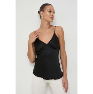 Bluza Twinset boja: crna, s aplikacijom