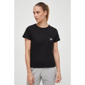 Pamučna majica Reebok IDENTITY boja: crna, 100031101