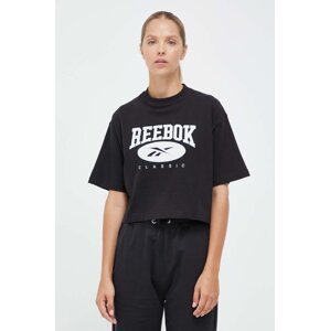 Pamučna majica Reebok Classic ARCHIVE ESSENTIALS boja: crna, 100036314