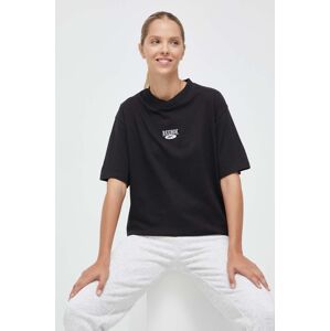 Pamučna majica Reebok Classic ARCHIVE ESSENTIALS boja: crna, 100036332