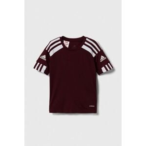 Dječja majica kratkih rukava adidas Performance boja: bordo, s uzorkom