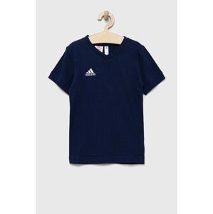 Dječja pamučna majica kratkih rukava adidas Performance ENT22 TEE Y boja: tamno plava, s aplikacijom