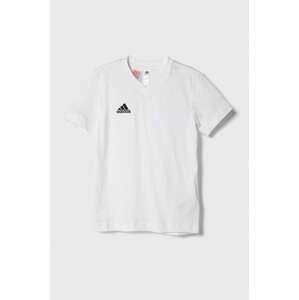 Dječja pamučna majica kratkih rukava adidas Performance ENT22 TEE Y boja: bijela, s tiskom