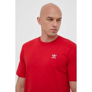 Pamučna majica adidas Originals boja: crvena, s aplikacijom