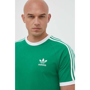 Pamučna majica adidas Originals Adicolor Classics 3-Stripes Tee boja: zelena, s tiskom, IM0410