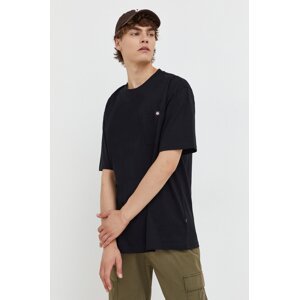 Pamučna majica Dickies boja: crna, bez uzorka
