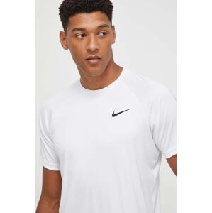 Majica kratkih rukava za trening Nike boja: bijela, bez uzorka