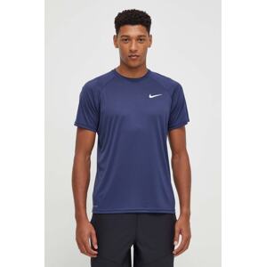 Majica kratkih rukava za trening Nike boja: tamno plava, bez uzorka