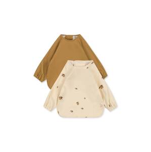 Podbradnjak za bebe Konges Sløjd 2 PACK DINNER BIB WITH SLEEVES