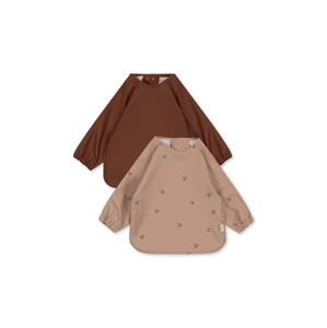 Podbradnjak za bebe Konges Sløjd 2 PACK DINNER BIB WITH SLEEVES